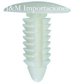 - 10493 - Retenedor universal mediano blanco.